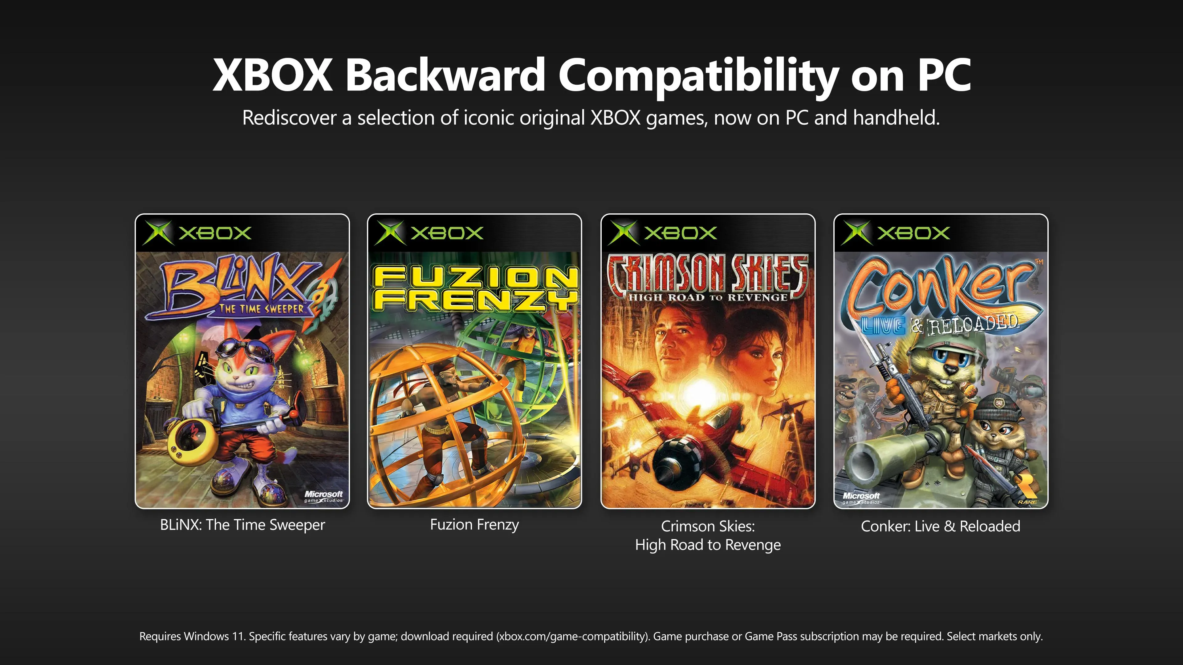 Microsoft запустила оригинальные игры Xbox на ПК через обратную совместимость