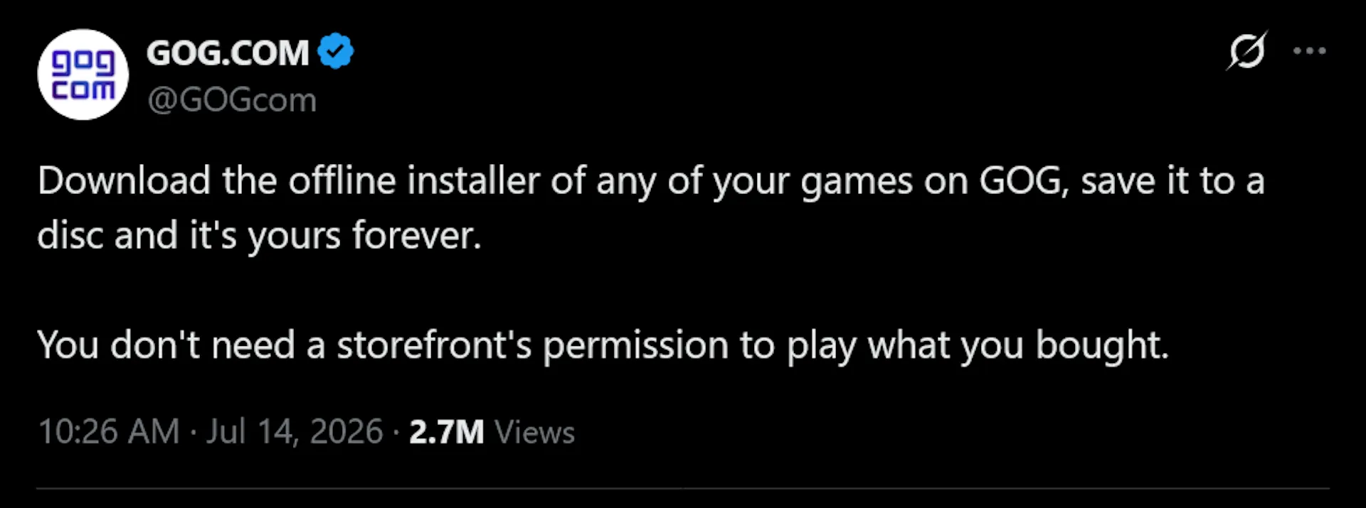 GOG напомнил геймерам о DRM-free преимуществах, пока Sony прекращает выпуск дисков