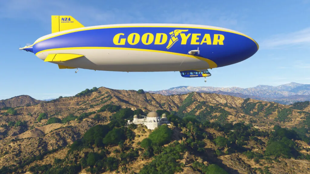 Дирижабль Goodyear теперь можно пилотировать в Microsoft Flight Simulator 2024