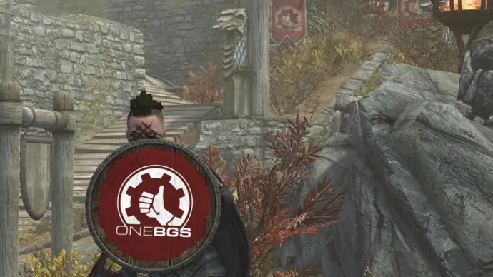 Модмейкер Skyrim создала мод в поддержку уволенных сотрудников Bethesda с логотипами профсоюзов