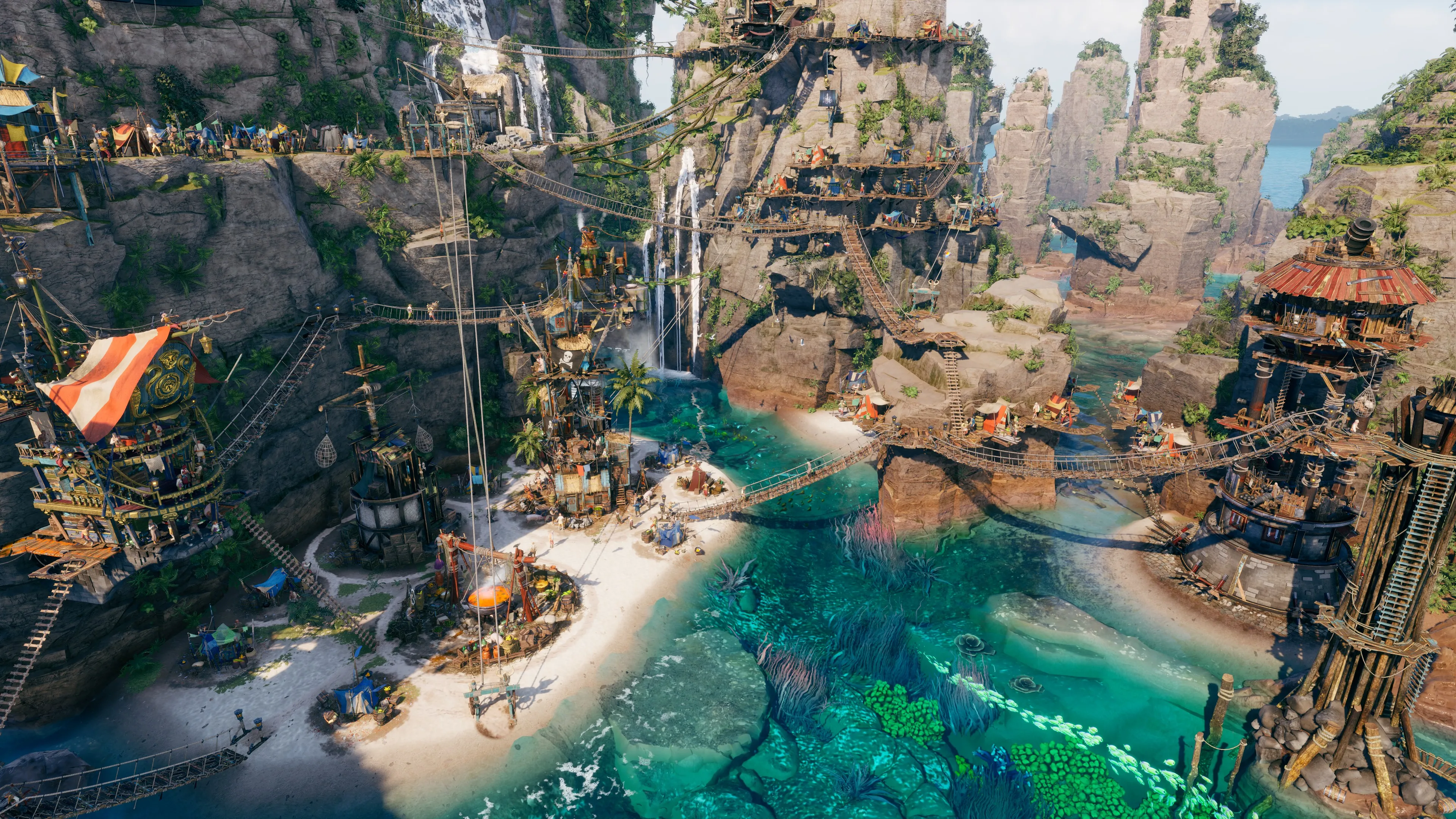 Corsair Cove: логистический градостроитель от создателей Tropico, где пираты строят колонии на скалах